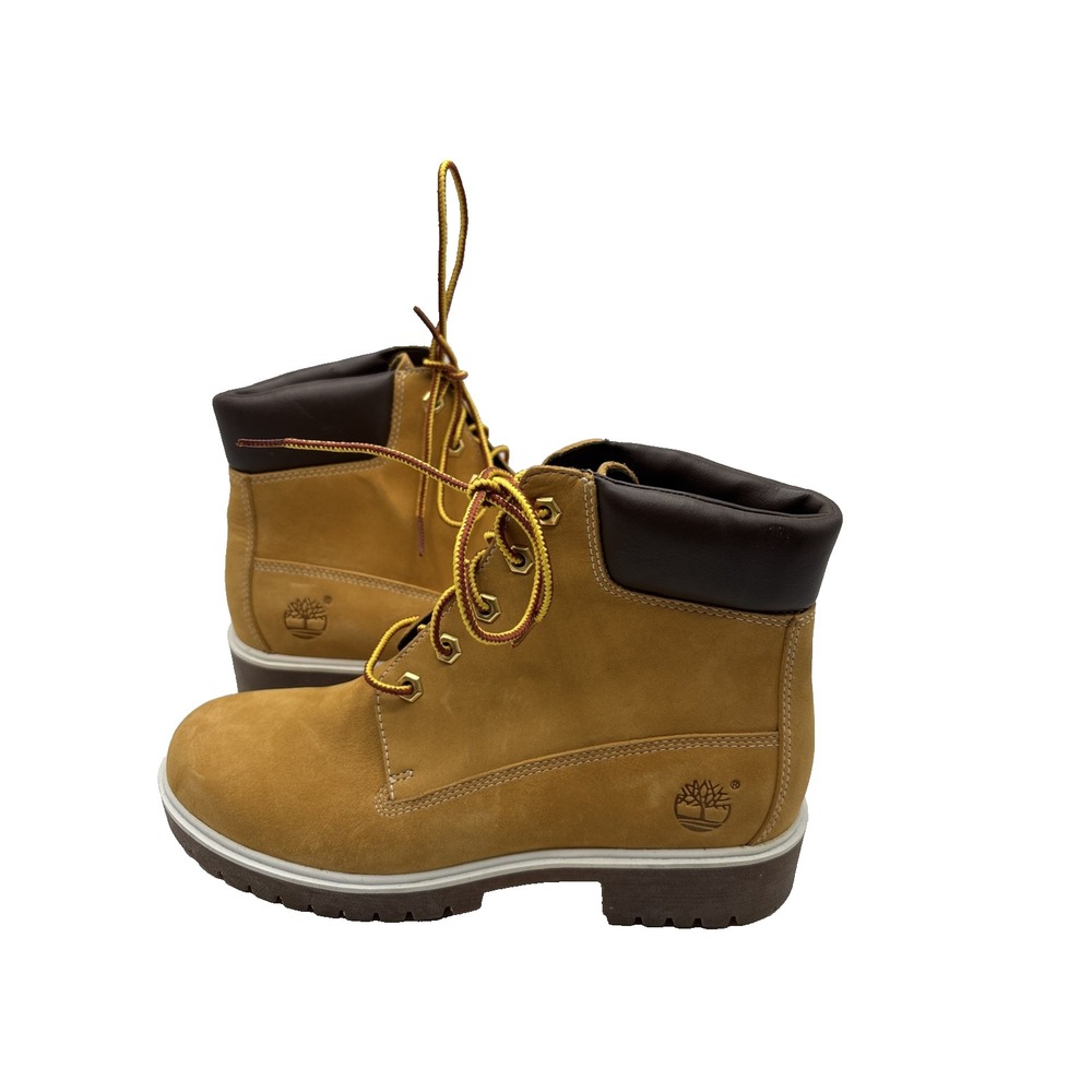 Timberland Women Premium Waterproof Boot Wheat Nubuck 23334 Size 7.5 US Beige